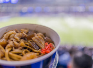 ガンバ大阪　スタジアムグルメ　パナソニックスタジアム　ぼっかけ焼きそば