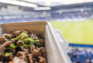 ガンバ大阪　パナソニックスタジアム　スタジアムグルメ　炭火焼肉たむら　カルビ盛り